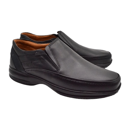 Boxer Δερμάτινα Ανδρικά Casual Παπούτσια Ανατομικά Μαύρα