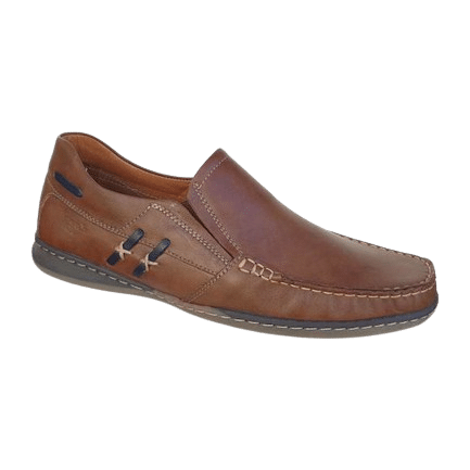 Boxer Δερμάτινα Ανδρικά Μοκασίνια σε Ταμπά Χρώμα