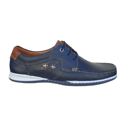 Boxer Δερμάτινα Ανδρικά Μοκασίνια σε Μπλε Χρώμα