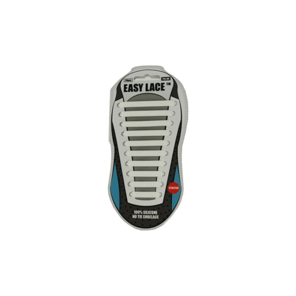 Easy Lace Lazy Κορδόνια Παπουτσιών Σιλικόνης Λευκά 20τμχ