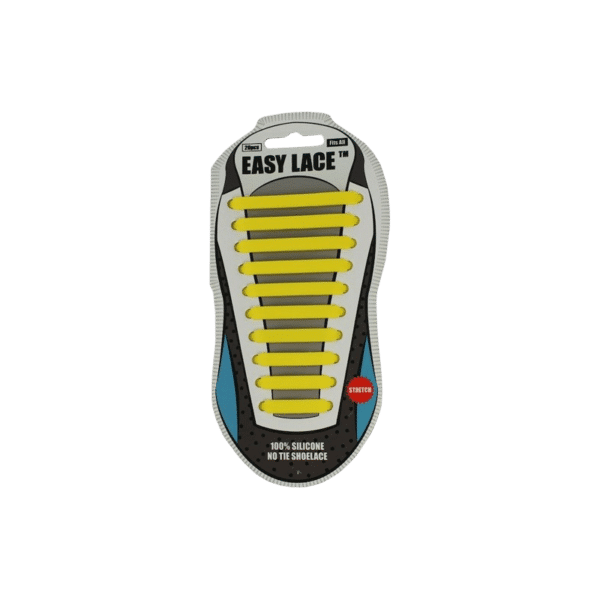 Easy Lace Easy Lace Κορδόνια Παπουτσιών Σιλικόνης Κίτρινα 20τμχ
